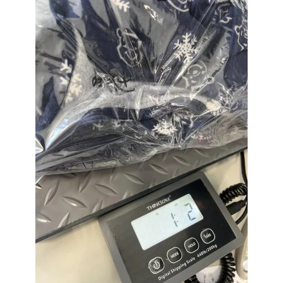 Disney and Friends Pajama Set Size Small Super Soft Velvet Navy Pooh Bear - Picture 7 of 7